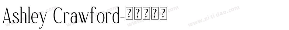 Ashley Crawford字体转换